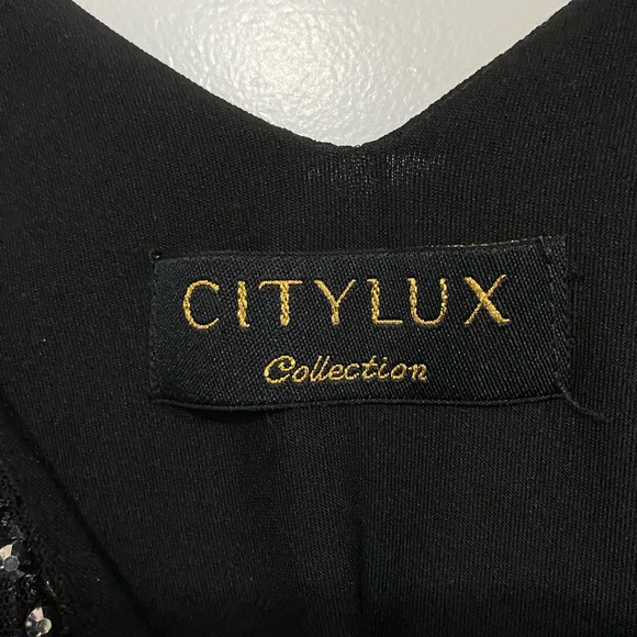 MESH MINI DRESS WITH STONES BY CityLux Collection Size M - Picture 6 of 10